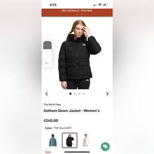BRAND NEW The North Face
Gotham Down Jacket - Women's